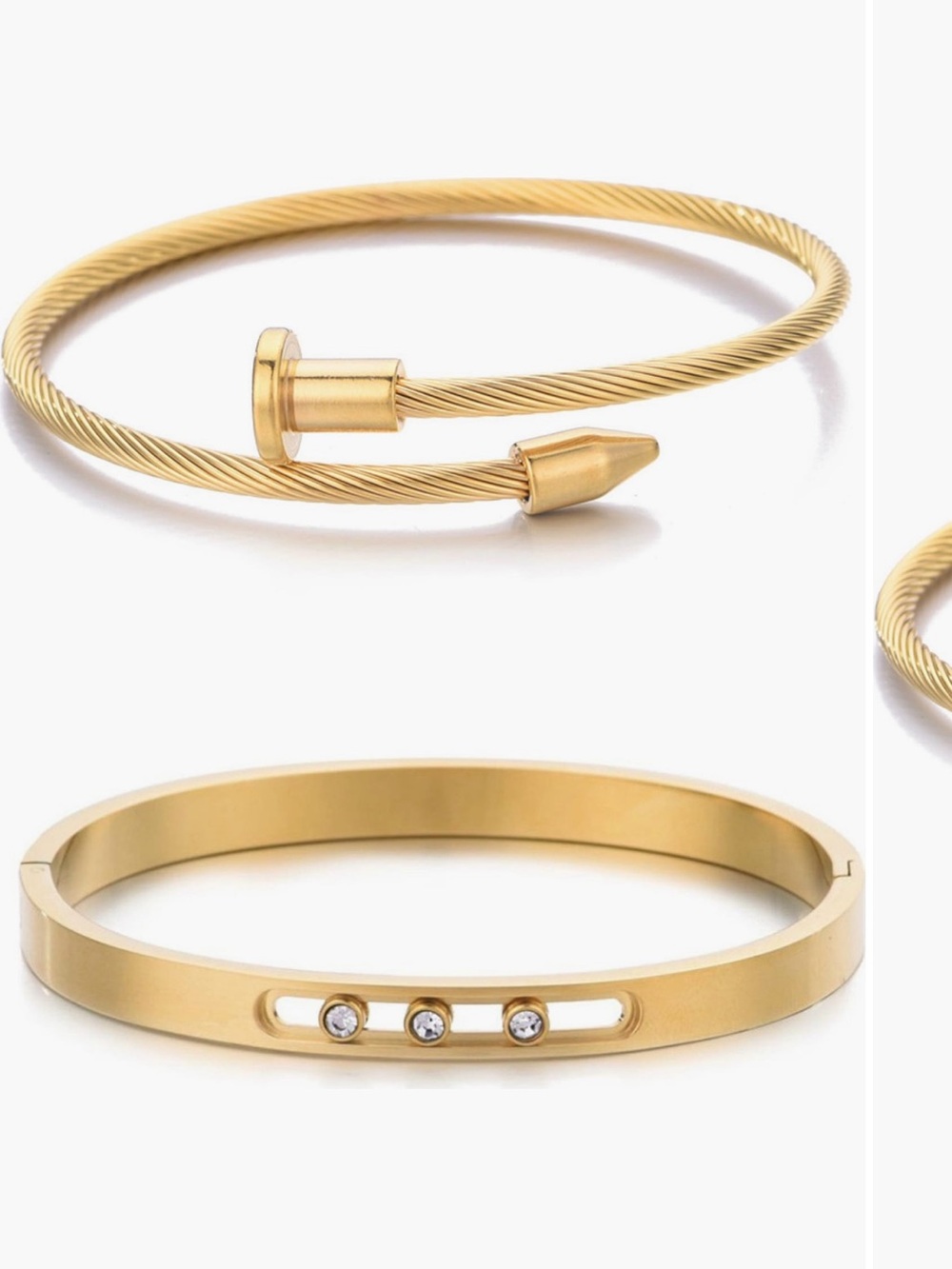 ADORNIA Set of 2 assorted bracelets.